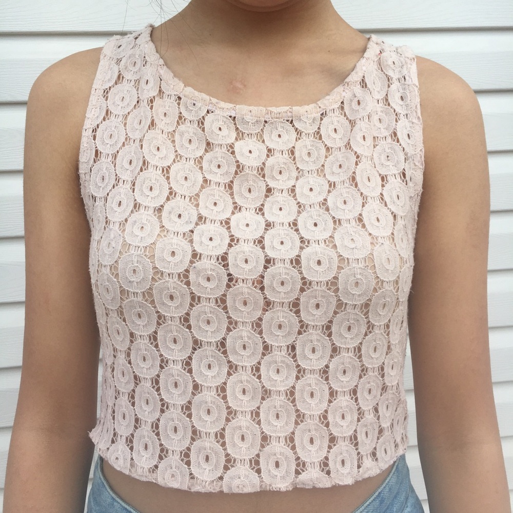 lace crop top